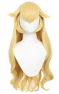 Game Peach Movie Golden Cosplay Wig