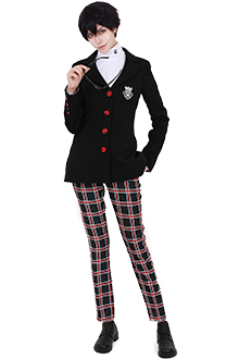 P5 Protagonist Joker Akira Kurusu The Phantom Cosplay Costume School Uniform