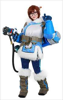 Luxury Overwatch Mei Mei-Lin Zhou Cosplay Costume Full Set